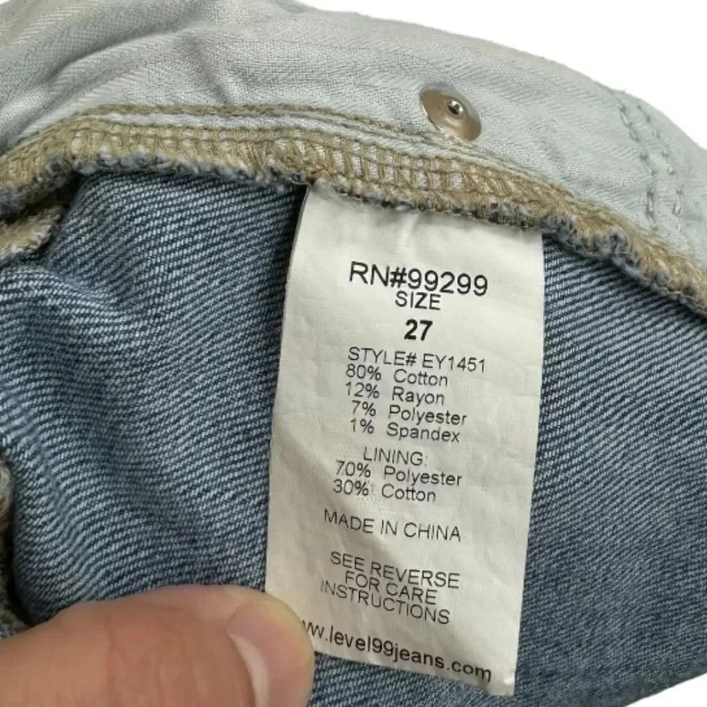 Level 99 Chlesea Cut Off Shorts in Hamptons - Picture 5 of 11